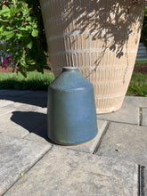 Load image into Gallery viewer, Wood Fired Angular Blue-Green Vases